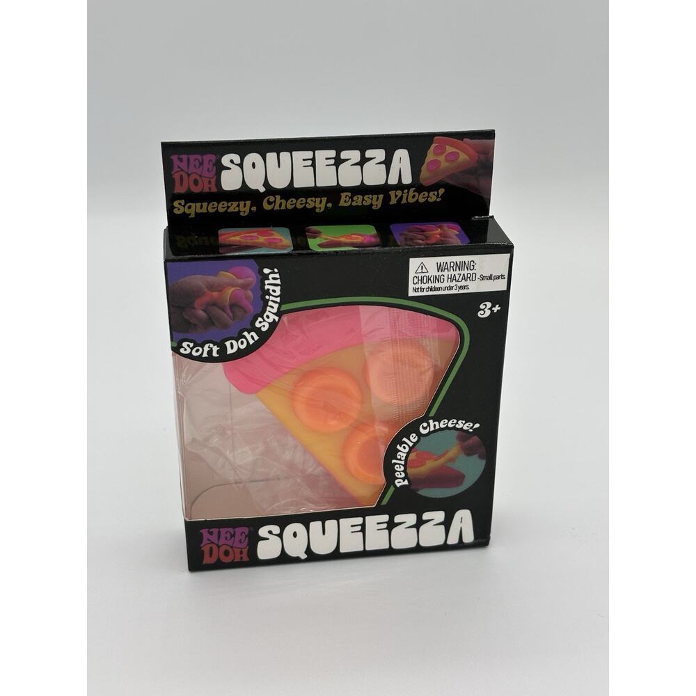 NeeDoh SQUEEZZA Pizza Slice Squishy Toy NEE DOH Squeeza Toy